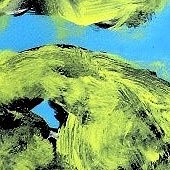 ohne titel, acryl auf btten, 2021, 75x55 cm, copyright axel hptner + vg bildkunst